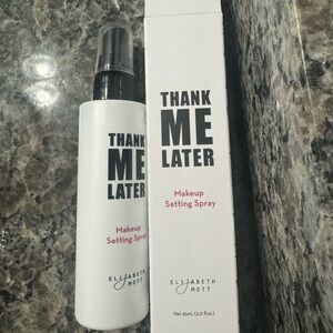 NWT! Elizabeth Mott Thank Me Later Makeup Setting Spray — White